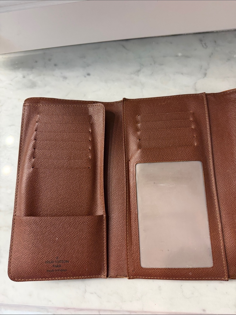 Louis Vuitton Monogram Flap Wallet in Brown with Gold Hardware - Picture 5 of 10